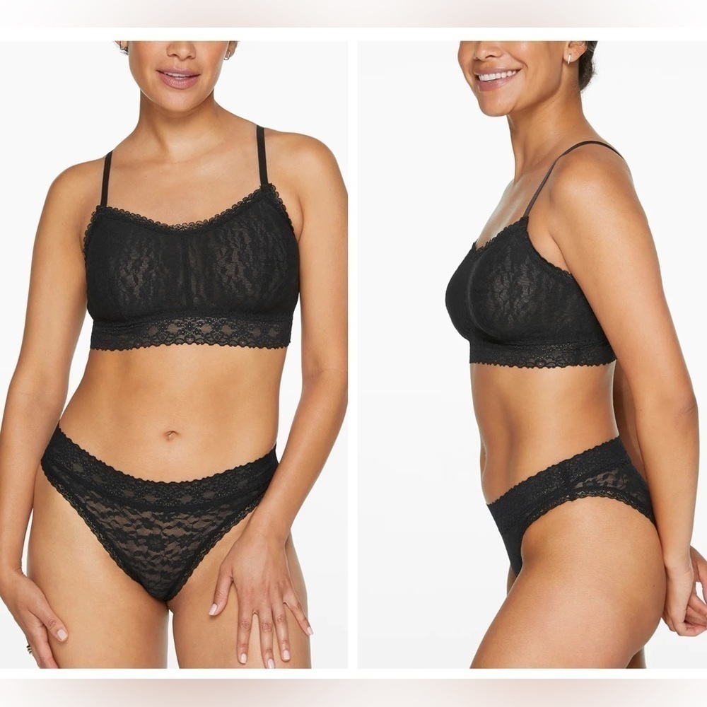 ThirdLove Everyday Lace Full Coverage Bralette in Black Size S